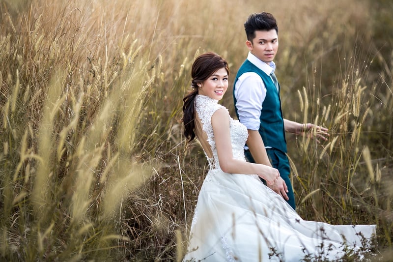 Black-tie wedding attire